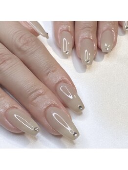 アンクネイル(Ank Nail)/ワンカラー　ストーン追加