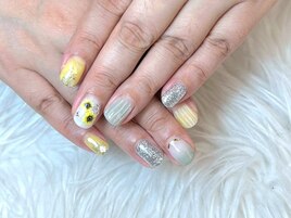 ひまわりアートネイル