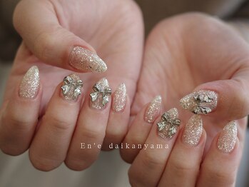 エン ダイカンヤマ(En'e daikanyama)/キラキラリボンネイル[代官山]
