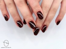 エム(M)/flash glitter nails