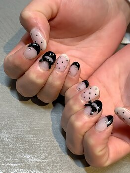 アトリエ ツメ(atelier TsuMe)/【Kato】リボン/ドット/フレンチ