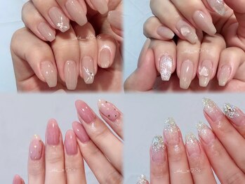 ネオリーブアオバアイ 高田馬場店(Neolive aoba eye)の写真/【初回オフ無料!パラジェル使用☆定額シンプルコース】シンプルだけどかわいいデザインがたくさん♪♪
