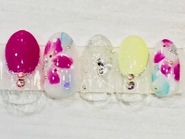 ビッグフラワーネイル