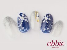 ネイルサロンアビー 北千住店(abbie)/手書きSNOW　￥15125