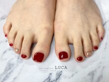 ネイルアトリエルカ(nail atelier LUCA)/W-674 大人上品ボルドーフット