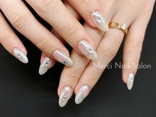 メルシー(Merci)/オーロラx10本手描き星xストーン