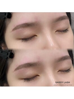 サッシーラッシュ(SASSY LASH)の写真/プロの眉毛スタイリングで垢抜け！経験豊富な眉毛専門スタッフが美眉を叶えます◎メンズも◎