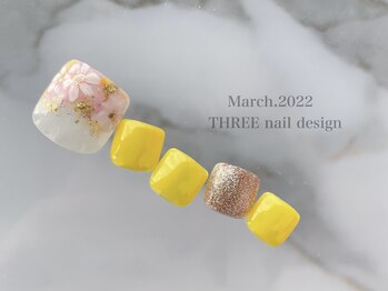 スリー(THREE)/Mar.2022/nail design