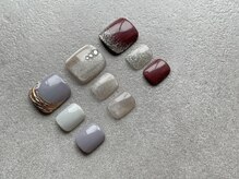 ビームズ トータルビューティー 西中島店(BeeMs Total Beauty)/【フット】シンプルアートネイル