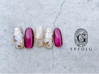 エアフォルク 銀座(ERFOLG)/赤マグ×ゴールドフラワー