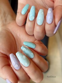 水滴グラデーションネイル