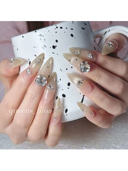 クイーンズビューティーサロン 新宿本店(Queen's beauty salon)/チップ長さ出し10本やり放題