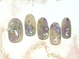 あじさいネイル【定額Ａ】