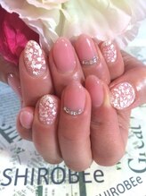 トータルサロン 白べぇーっ プラス/ふんわりピンクネイル＊