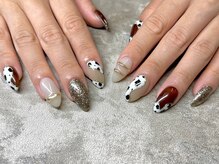 モレリア 心斎橋店(morelia)/アニマル柄ニュアンスネイル