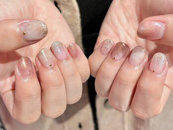 エムウィッシュ アヴァンス メルサ栄店(M.wish Avance)/ニュアンス マーブルネイル