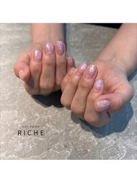 クリアベースにミラーアート