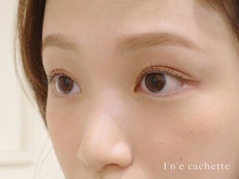 エンカシェット 代官山(En’e cachette)の写真/【矯正美眉 ＆まつげパーマ＆眉カラーですっぴんでも可愛い目元に♪】まつげパーマ/眉毛