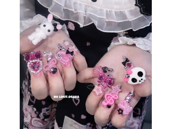 ノーリミットオオサカ 心斎橋(NOLIMIT.OSAKA)/フィルイン/長さだしネイル