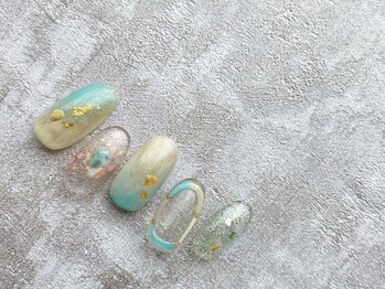 スリー(THREE)/Jun,2021/nail design
