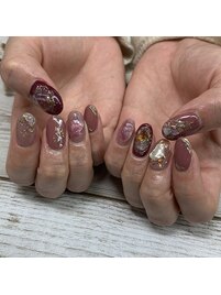 ニュアンス ミラー ネイル