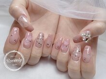 ルブリー(roovely)/ピンクグラデーションネイル