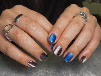 オムネイル 渋谷(HOMME NAIL)/マグネットネイル ¥7.100