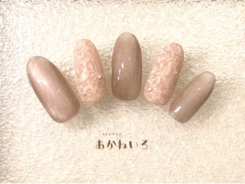 ネイルサロン あかねいろ/大人きれいなレースネイル