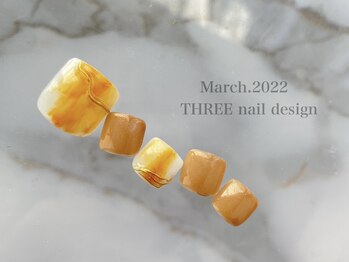 スリー(THREE)/Mar.2022/nail design