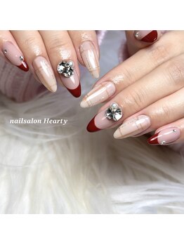 ハーティー(Hearty)/チェックネイル