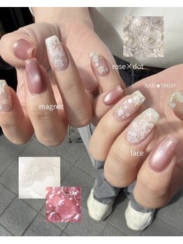 ネイルトリート 茨木駅前店(NAIL TREAT)の写真/指先をアートで彩る最旬トレンドネイル！持ち込みデザインも大歓迎◎あなただけの可愛いネイルデザインを♪