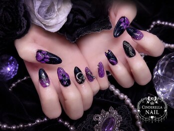 シンデレラネイル(CINDERELLA NAIL)/【スカルプ長さだしネイル】