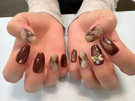 吉田担当★アーガイルネイル