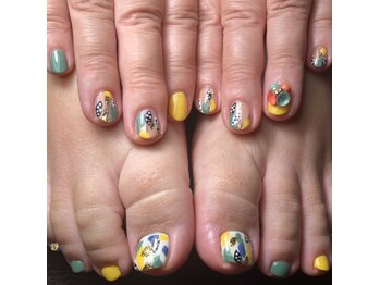 ネイルアンドボディケアサロン ミリミリ(milimili)/持ち込みフルアート¥11000~