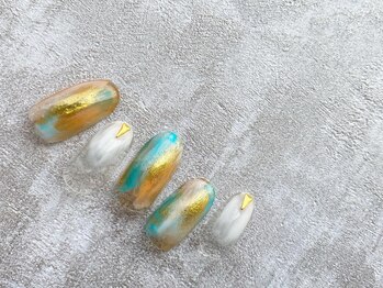 スリー(THREE)/Jun,2021/nail design