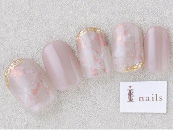 アイネイルズ 三宮店(I nails)/ピンクホイルネイル￥6000