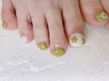 ネイルキュート アンド クールラッシュ 亀有店(nailcute & CoolLash)/お花アート♪