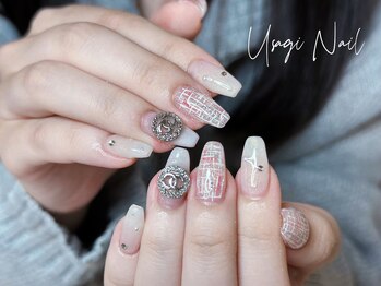 ウサギネイル 新大久保店(usagi nail)/マグネットフレンチ秋可愛い