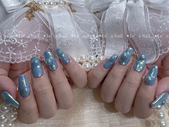 レアネイル 渋谷店(Le’a nail)/ぷっくりミラーネイル