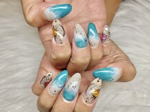 ネイルキュート アンド クールラッシュ 亀有店(nailcute & CoolLash)/海ネイル♪