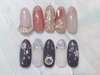 ティーエヌ 本厚木店/冬ネイル☆7000円【7700円税込】