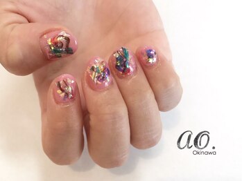 アオ おもろまち(ao.)/85min/ピンク Nail ao.沖縄