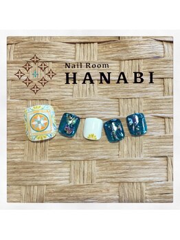 ネイルルーム ハナビ(NailRoomHANABI)/フット タイル柄