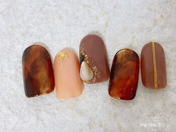モモネイル(MOMO nail)/べっ甲アートネイル