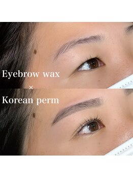 ソプラ 京都駅前店(sopra)/アイブロウwax＋韓国風パーマ
