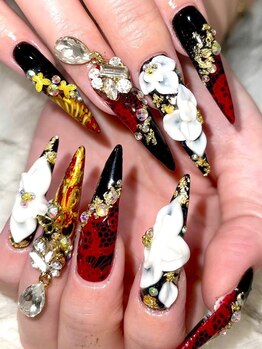 バロン 心斎橋店(BARON)の写真/パラジェル変更可能*【ジェル★持ち込み90分¥8980】こだわりのデザインが良心価格で施術可能です◎