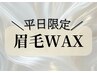 【11月平日限定☆メンズ眉毛ワックス】骨格似合わせ/艶肌WAX/鎮静ケア仕上げ