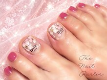 ザ ネイル パーラー 博多駅(The Nail Parlor)/キレイめ春の桜フットネイル