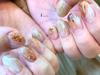 アイネイルズ 渋谷店(I nails)/ブラウンニュアンス¥9480 [渋谷]