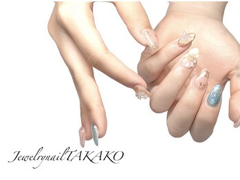 ジュエリーネイル タカコ(Jewelry nail TAKAKO)/ぷっくり立体フラワーネイル